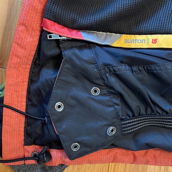 Burton Chittagong Dry Ride Jacket Mens Small Grey Orange - Picture 14 of 14
